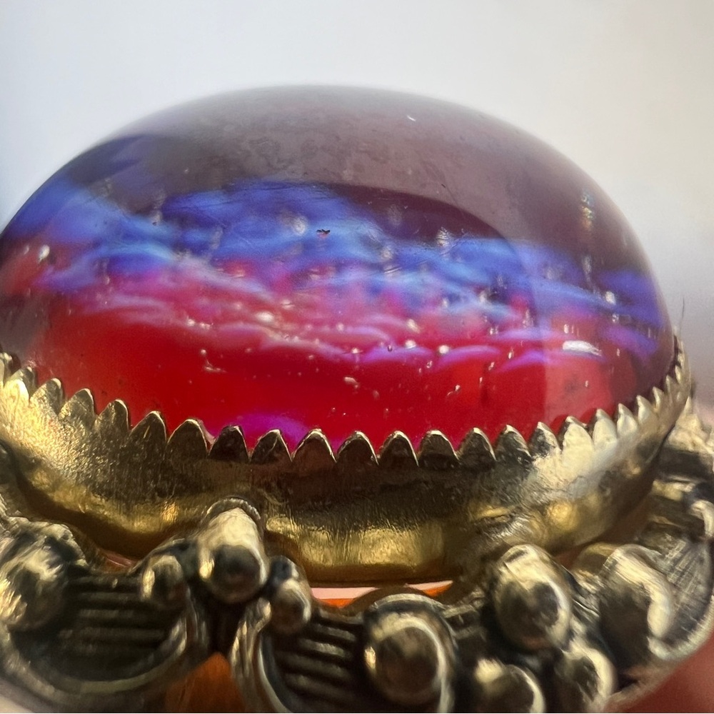 Whiting & Davis Dragon’s Breath Jelly Belly Earrings - Picture 7 of 11